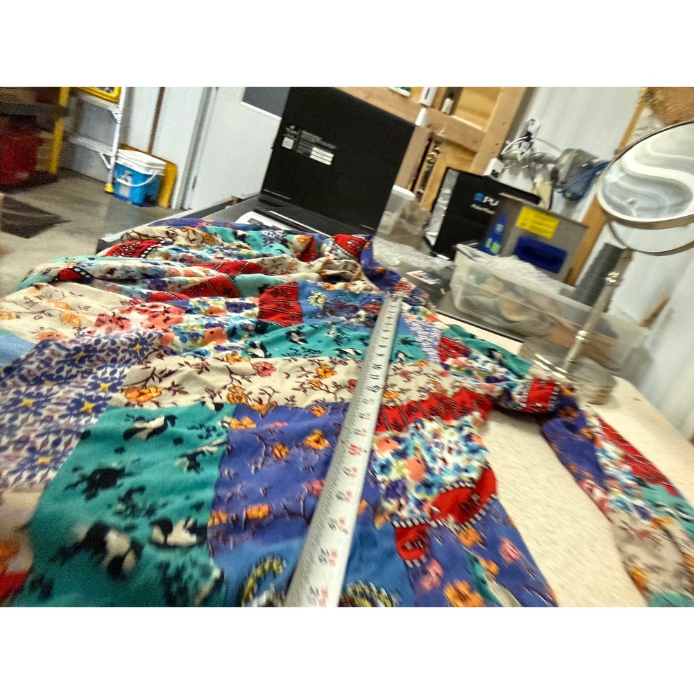 Sacred Threads Patchwork Dusters/m Open Front Lig… - image 12